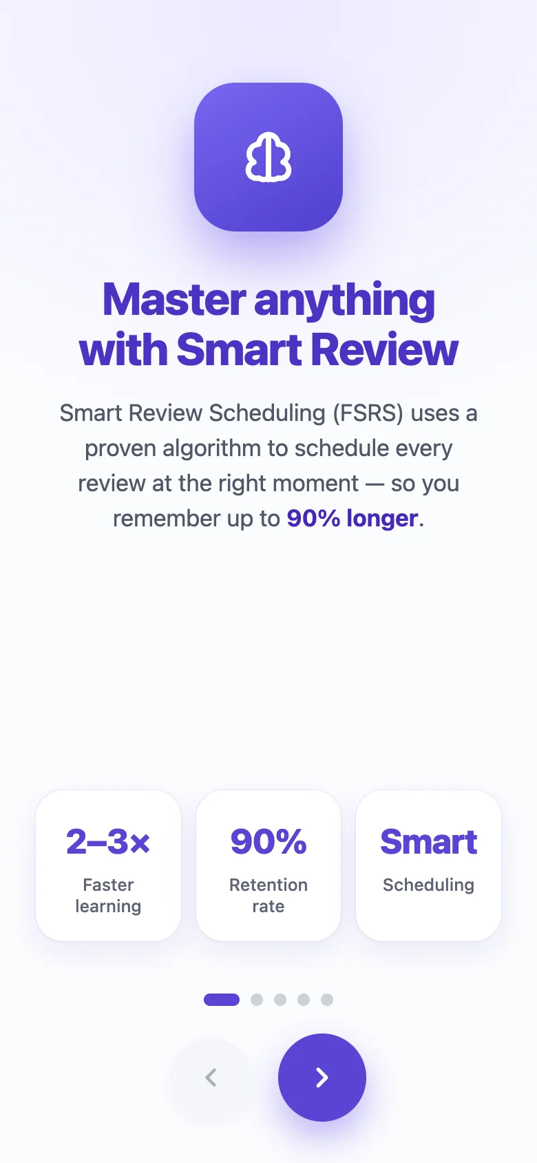 The StudyBudy deck list on a phone-width screen with a bottom tab bar for Study, Design, Groups, Library and Account